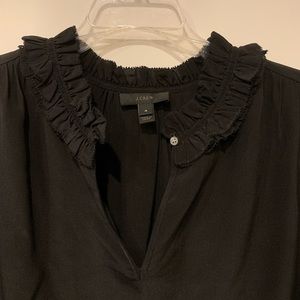 Ruffle Collar J.Crew Top